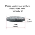 thumbnail image 5 of Fulier 20pcs Round Non-slip Felt Furniture Pads 1 1/8" Floor Protector for Chair Legs Feet Gray, 5 of 7