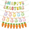 thumbnail image 2 of Easter Carrot Letter Banner Party Scene Setup Decoration, 2 of 4