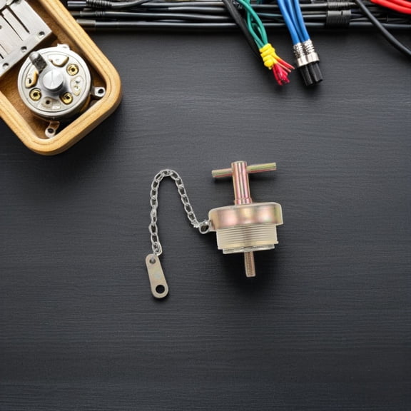 OUNONA Heavy Duty Construction Vehicle Engine Oil Plug with Polyurethane Seal and Strong Metal Chain Attachment