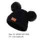 thumbnail image 5 of Minnieouse Bufanda Bebé Invierno Cálido Kit Beanie Cap Elasticidad Protector Térmico Clima Frío Suministros de Calor Sellado Versátil Sombreros bola de color negro, 5 of 6