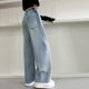thumbnail image 4 of Pantalones vaqueros de longitud completa Zhongda Tong Pantalones largos de moda de color sólido para niñas Pantalones sueltos para niños Pantalones de pierna recta Pantalones de pierna ancha Pantalone, 4 of 9
