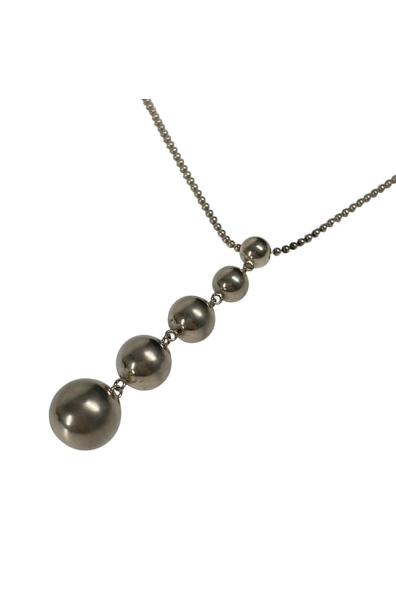 Pre-Owned TIFFANY & Co. Tiffany Hardware Ball 5-Ball Necklace in SV925 Silver for Women