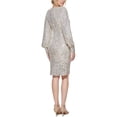 thumbnail image 2 of Eliza J Womens Sequined Knee-Length Cocktail and Party Dress, 2 of 2