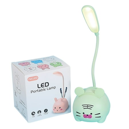 

LBECLEY Night Light Cartoon Mini Led Small Desk Lamp Desk Lamp College Dormitory Eye Learning Night Lamp Pen Holder Trendy Things for Teens Room D One Size