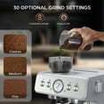 thumbnail image 5 of KNDKO Espresso Machine with Grinder & Milk Frother Steam Wand, 20 Bar Automatic Coffee Maker for Espresso/Cappuccino/Latte/Mocha, 5 of 11