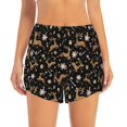 thumbnail image 2 of Rocae Christmas Cookie Reindeer for Women's Athletic Shorts Workout Hiking Shorts Athletic Shorts for Running, Yoga, Gym, Sports-Medium, 2 of 7