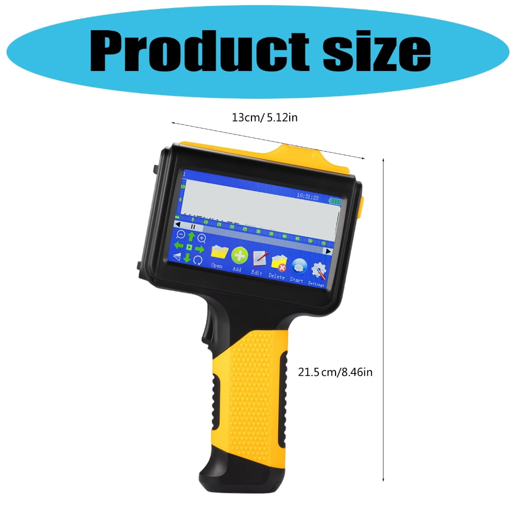 WINDLAND Plastic Hand Jet Handhelds Thermals Inkjet Printers for Logos Expiry Date Label