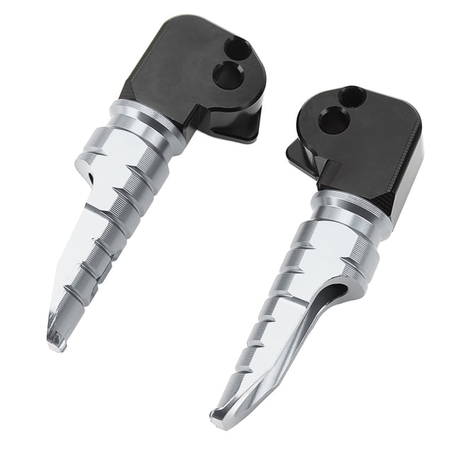 Reposapiés de pasajero, 2 piezas Reposapiés de motocicleta Reposapiés trasero CNC Pedal de motocicleta Experiencia incomparable