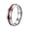 Silver, variant on Men's Women's Stainless Steel Curved Wood Grain Ring 6MM Two Tone Dome Plain Wedding Band Silver Size 9