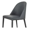 thumbnail image 7 of Moe's Home Collection Burton 18" Faux Leather Dining Chair in Black (Set of 2), 7 of 7