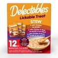 thumbnail image 1 of Delectables Friandise à Lécher Ragoût Sans Fruits de Mer Variété Lot de 12 pour Chats, 1 of 4