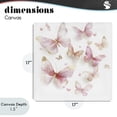 thumbnail image 4 of Stupell Industries Bohemian Pink & Gold Butterfly Rabble Canvas Art, 17 x 17, by Creative Studio, 4 of 8
