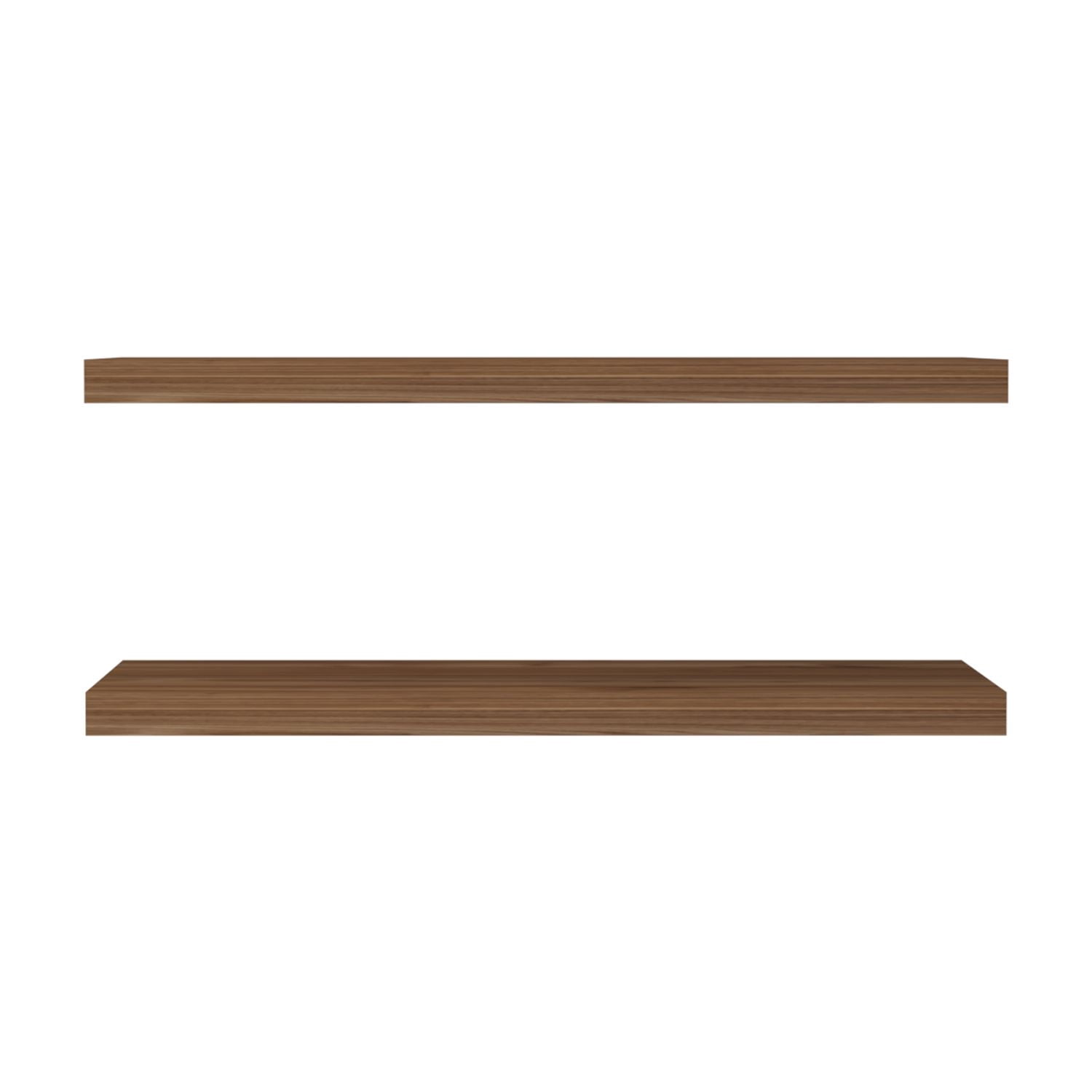 31.5" Wide Floating Shelves Set of 2, Modern Wall Shelves for Bedroom, Bathroom, Living Room (Mahogany)