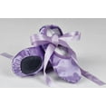 thumbnail image 2 of allshope Girls Ballet Shoes, Little Kids Gymnastics Flats with Ribbon, Split Suede Sole Dance Shoes, 2 of 3