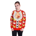 thumbnail image 5 of Nuevo listado Suéteres navideños con estilo unisex para hombres y mujeres, suéter navideño feo de Papá Noel, sudadera con cuello redondo retro sexy novedosa, 5 of 5