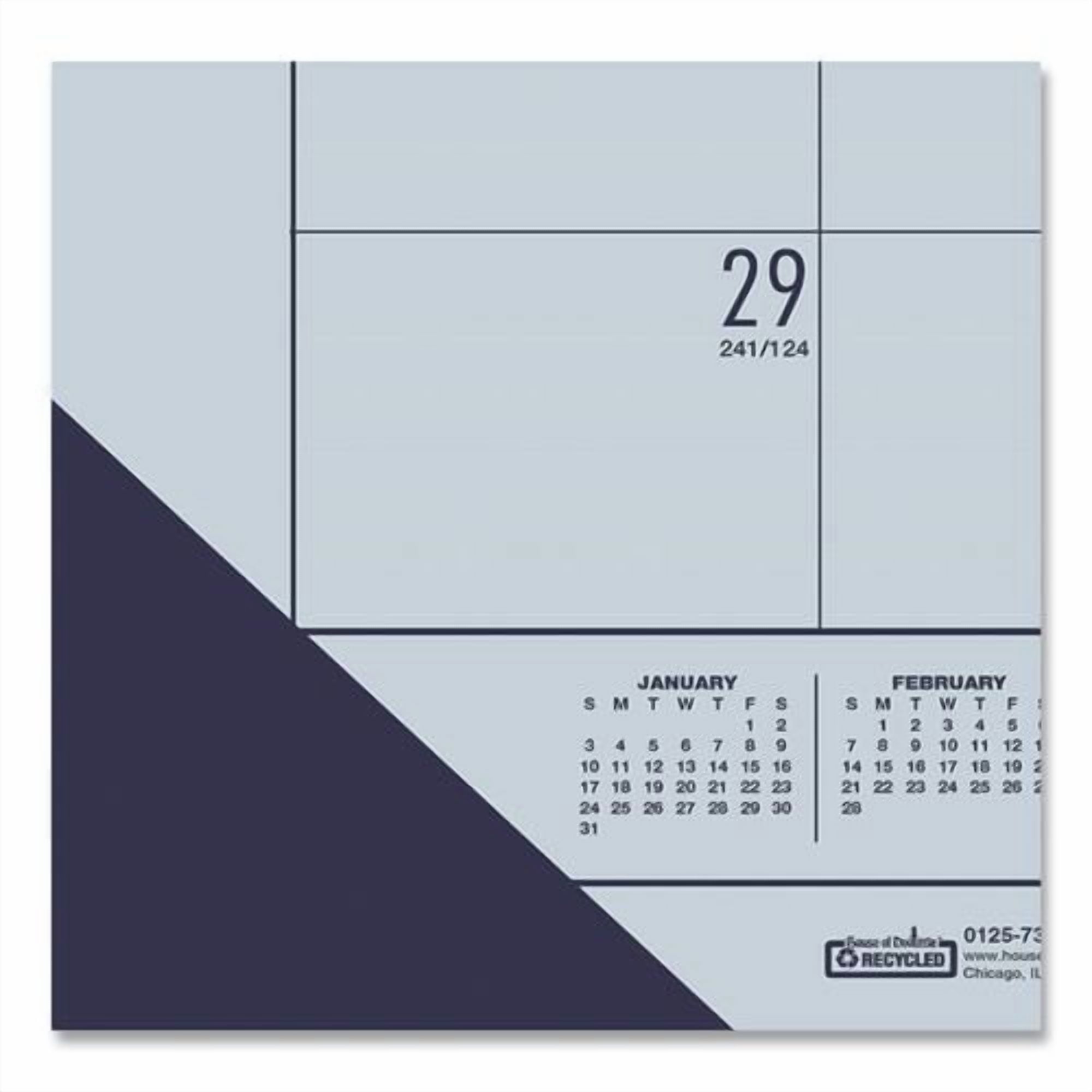 EcoTones Recycled Academic Desk Pad Calendar, 18.5 x 13, Orchid Sheets, Cordovan Corners, 12-Month (Aug to July): 2025-2026 | Bundle of 10