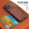 thumbnail image 5 of ELEHOLD for iPhone 11 Pro, Wallet Phone Case,Slim Leather Shockproof Lens Protector with Card Slot Anti-Scratch Case Cover,Support Magnetic Car Mount, brown, 5 of 8