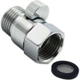thumbnail image 1 of Shower Head Shut-off Valve Solid Brass With Short Switch And Brass Handle For Shower Head Hand Shower 4 Points G1/2, 1 of 5