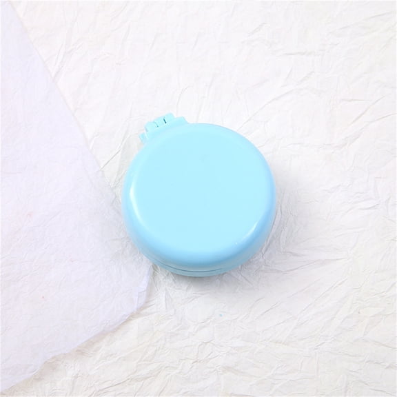 Folding Hair Brush with Mirror, Round Portable Mini Pop Up Pocket Hair Brush Compact Travel Size Massage Comb for Women Girls Wet and Dry Hair