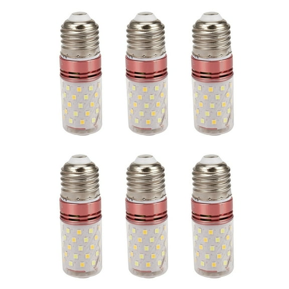6X 3 Color Temperatures Integrated SMD LED Corn Lamp E27 AC85V - 265V Warm White High Light Energy Conservation 12W