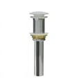 thumbnail image 2 of DeerValley DV-1D801 Bathroom Sink Drain Pop-Up Drain with Porcelain Ceramic Top Cap for Bathroom Sink without Overflow Gloss White, 2 of 8