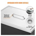 thumbnail image 6 of Stainless Steel Drop In Ice Chest 40qt, 22x17x12", Commercial Ice Bin, Outdoor Kitchen Cooler, Drain Included, Wine Beer, 6 of 6