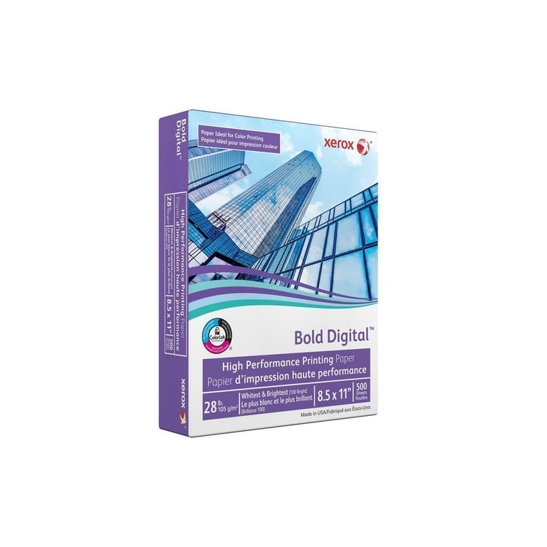Xerox Bold Digital Printing Paper 8 1 2 x 11 White 500 Sheets RM