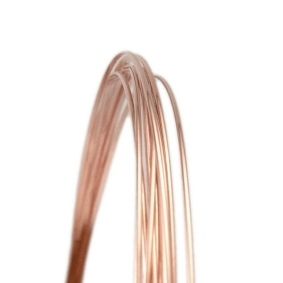 20 Gauge Half Round Dead Soft 14/20 Rose Gold Filled Wire 5FT