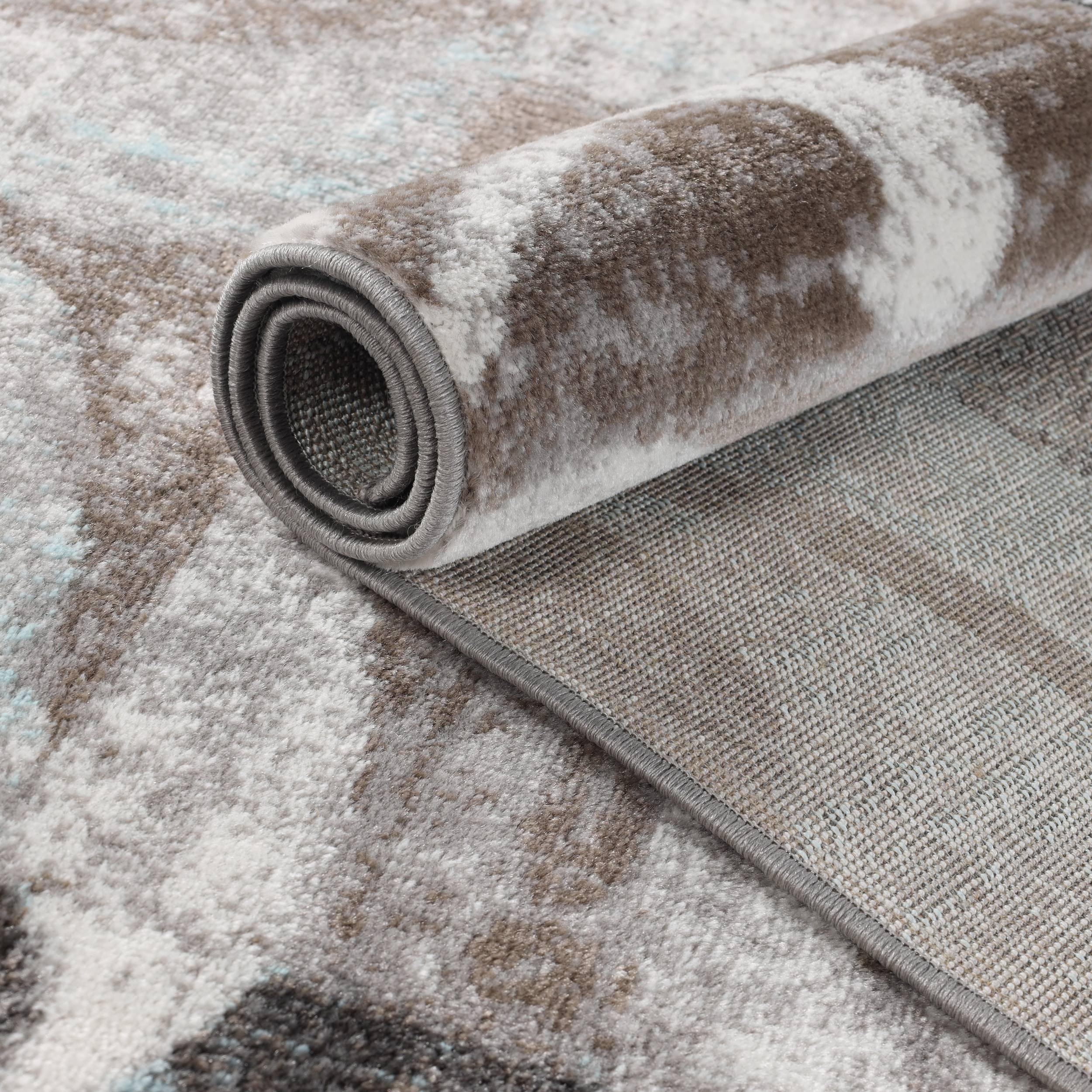 Superior Pastiche Floral Indoor Area Rug, 3' x 5', Brown-Turquoise