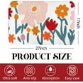 thumbnail image 2 of Cute Floral Bath Mats for Bathroom Floor, Flower Rug Non-Slip Soft Plush Washable Pink Preppy Rug for Tub Shower Bedroom 17""x27"", Medium, 2 of 6