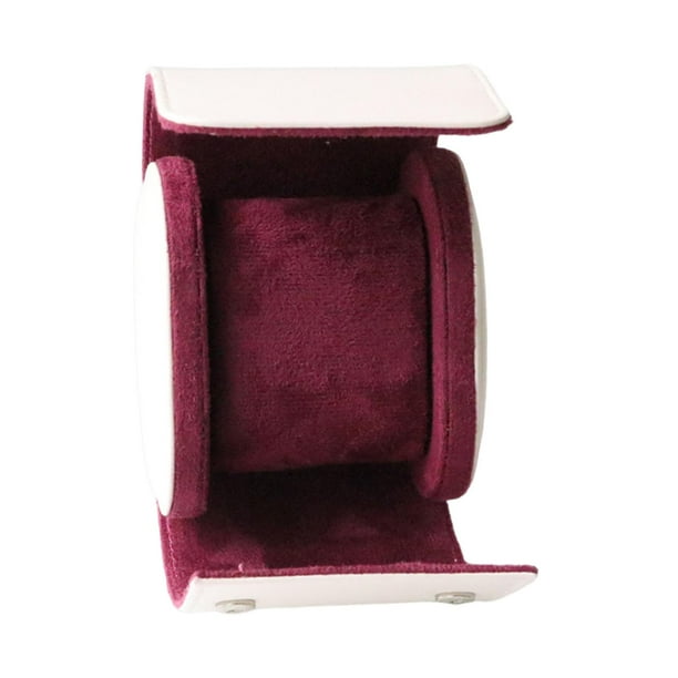 Estuche de cuero sintético para relojes, soporte para relojes de pulsera, caja de almacenamiento de cuero sintético para relojes, caja para relojes 1 cuadrícula
