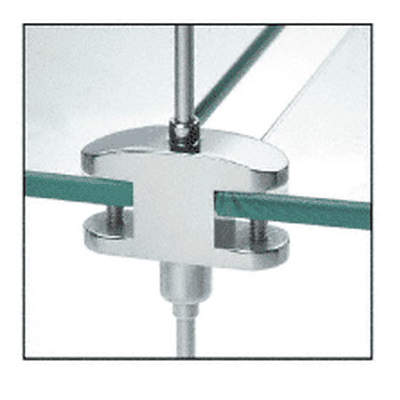 

CRL RD4304CH Chrome Plated Two-Way Glass Support for Rod Display System