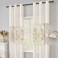 thumbnail image 3 of EGNMCR Home Decor, Room Decor, Wall Decor Openwork Embroidered Curtains Semi Shade Curtains Polyester Curtains Decorative Curtains Through The Rod Models Curtains 1 Pcs Pack polyester curtains, 3 of 5