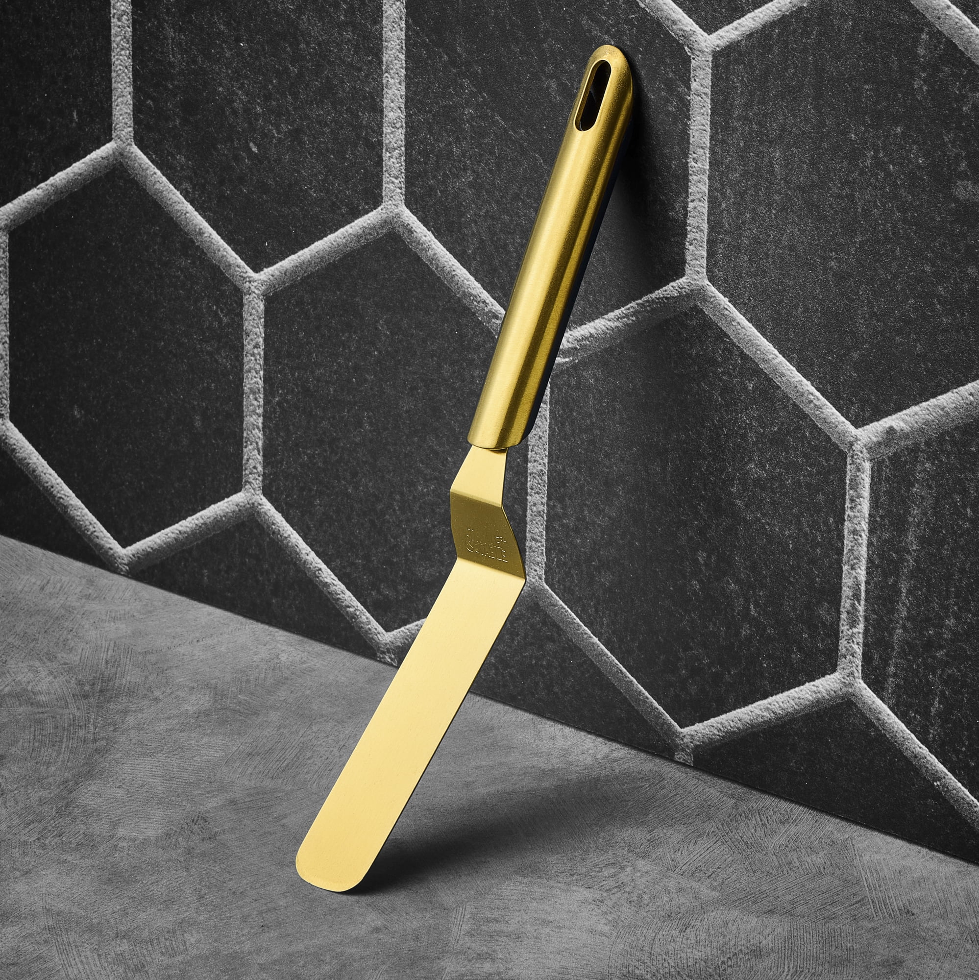 Stainless Steel Offset Spreader with Gold Finish by Thyme & Table