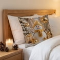 thumbnail image 4 of 2026 Christmas Indoor Home Decor 4 Pack Christmas Decorative Throw Pillow Covers Scene Visual Holiday Cushion Slipcovers Pillow Cases With Hidden Zipper For Sofa Couch Indoor, 4 of 7