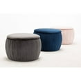 thumbnail image 5 of TOV Furniture Fleur Velvet Storage Ottoman, 5 of 11