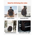 thumbnail image 6 of Heavy Duty Rolling Tool Backpack – 110 lbs Capacity, 45 Pockets, Adjustable Telescoping Handle & Stable Base – Ideal for Construction & Mechanic, 6 of 6