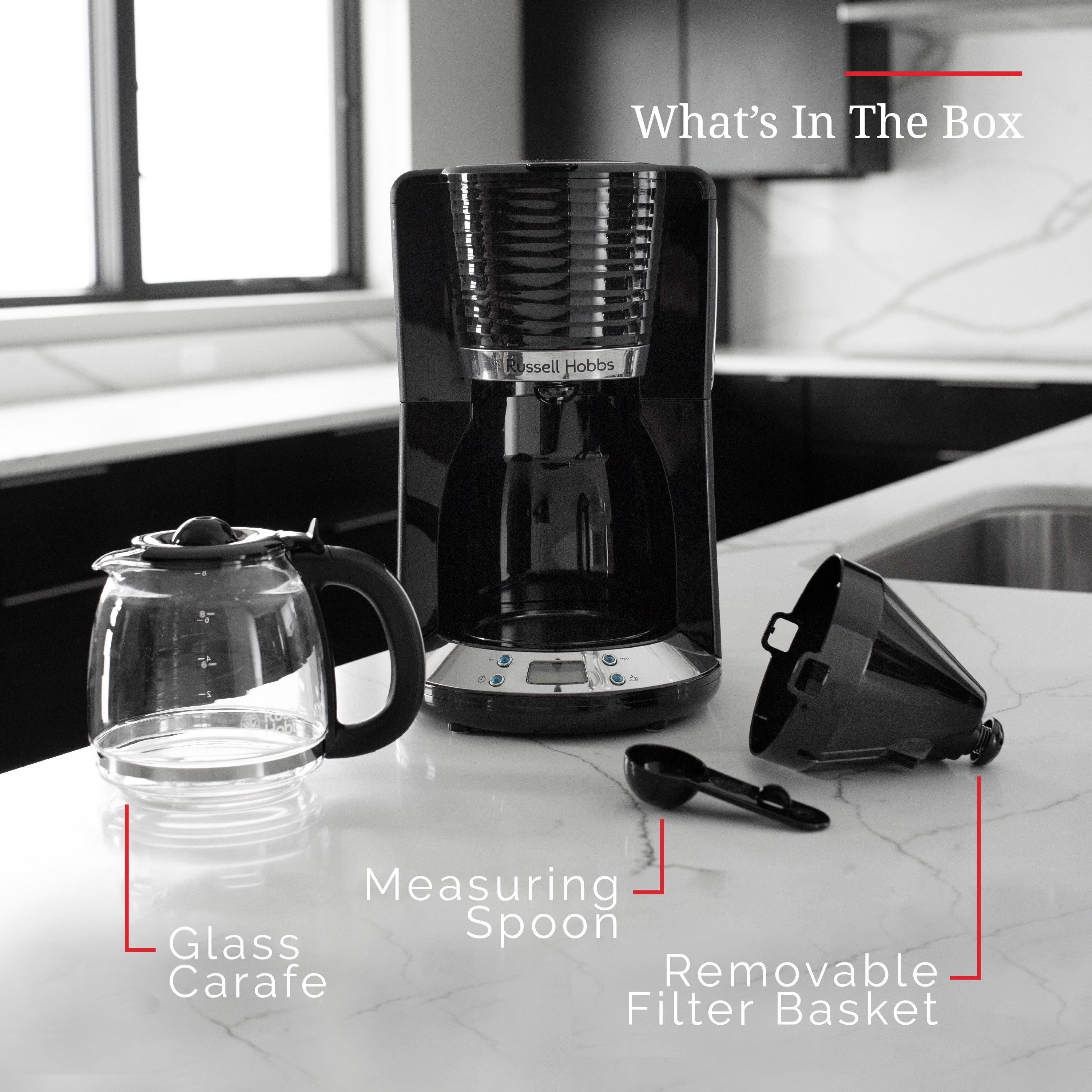 Russell Hobbs Coventry? 8-Cup Coffeemaker, Glass Carafe