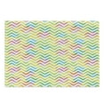 thumbnail image 1 of Chevron Cutting Board, Colorful Geometric Chevron Design with Grunge Properties Modern Graphic, Decorative Tempered Glass Cutting and Serving Board, Large Size, Multicolor, by Ambesonne, 1 of 1