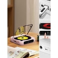 thumbnail image 3 of Portable Bluetooth CD Player with HiFi Sound & LCD Screen | Rechargeable Compact CD Player with Timer AUX/USB Support | 2000mAh Battery Home Car Travel Music Player (280g/0.62lb)​, 3 of 7