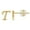 T, variant on Jewelry VerPetridure Gold 26 Alphabet Stud Earrings With Gold Plated Finish Women's Earrings