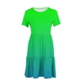 thumbnail image 6 of Tumotour Summer Clothes Dress For Women Summer Casual Short Sleeve T Shirt Dress Tiered Mini Dresses With Pockets, 6 of 6
