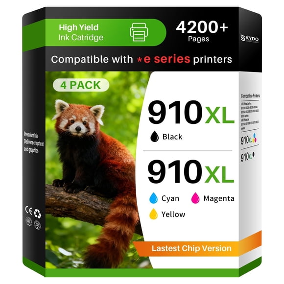 Cartouches d'Encre 910TG pour Imprimantes hp Remplacement pour hp Encre 910 910TG Cartouches d'Encre Ensemble Combiné Fonctionne avec OfficeJet 8015e 8025e 8010 OfficeJet Pro 80