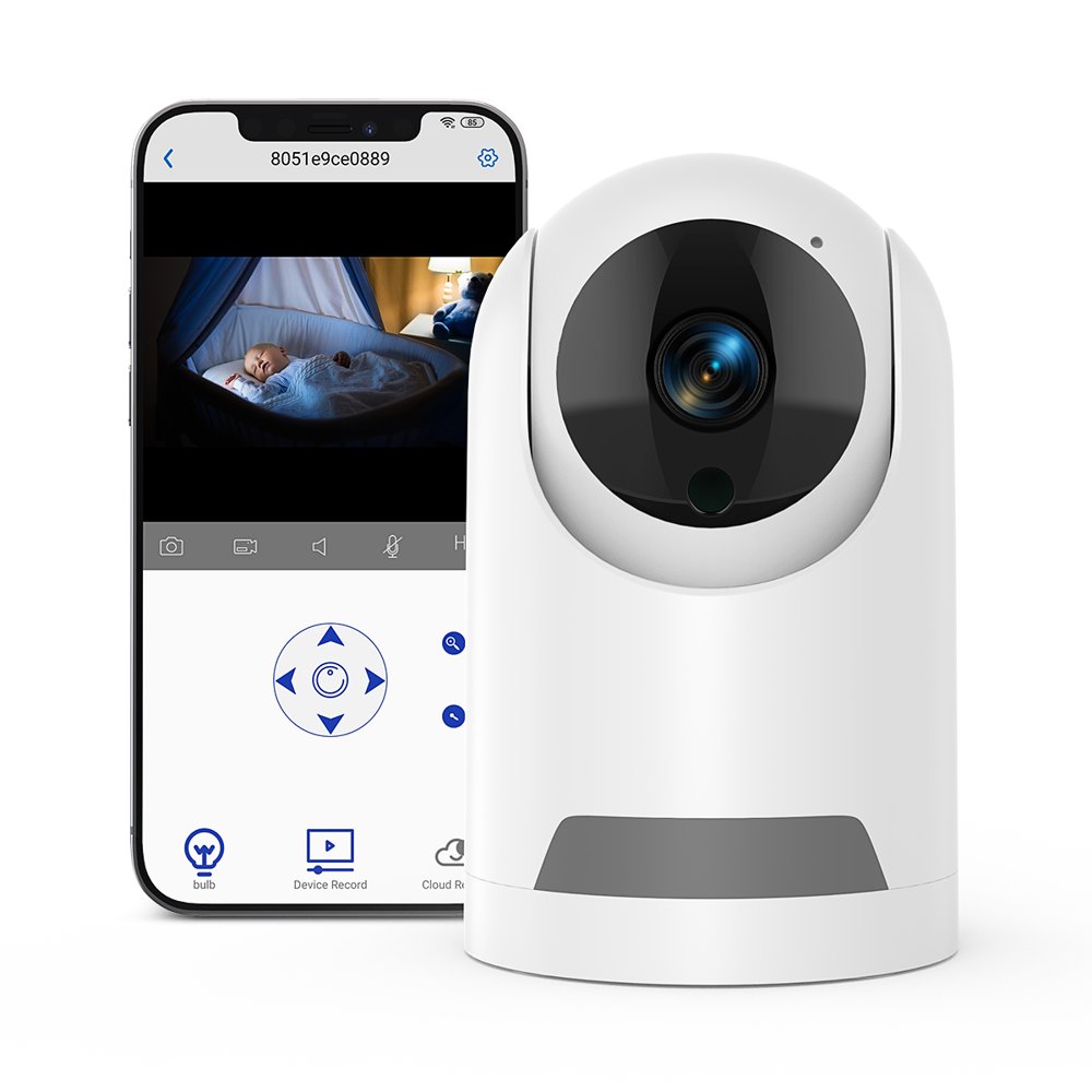 Baby Monitor, 360° Wireless 5G Nanny Cam with Safety Alerts, 4MP HD