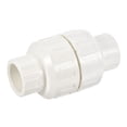thumbnail image 1 of Unique Bargains 25mm ID Slip Fin Connecteur en Ligne PVC Clapets Anti-Retour Blanc, 1 of 5