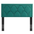 thumbnail image 2 of Greta Performance Velvet King California King Headboard, Teal, 2 of 6