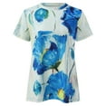 thumbnail image 4 of T-shirt à Manches Courtes pour Femmes, Mode Été, Imprimé, Col Rond, Coupe Ordinaire, 4 of 5