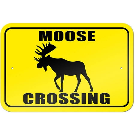 Moose Crossing Sign - Walmart.com