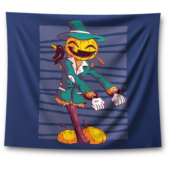 Awkward Styles Halloween Tapestry Wall Hanging Pumpkin Scarecrow Home Decor