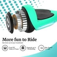 thumbnail image 4 of GOTRAX FX3 Hoverboard for Kids Adults,200W Motor 6.5" LED Wheels 6.2mph Speed Hover Board, Teal, 4 of 8